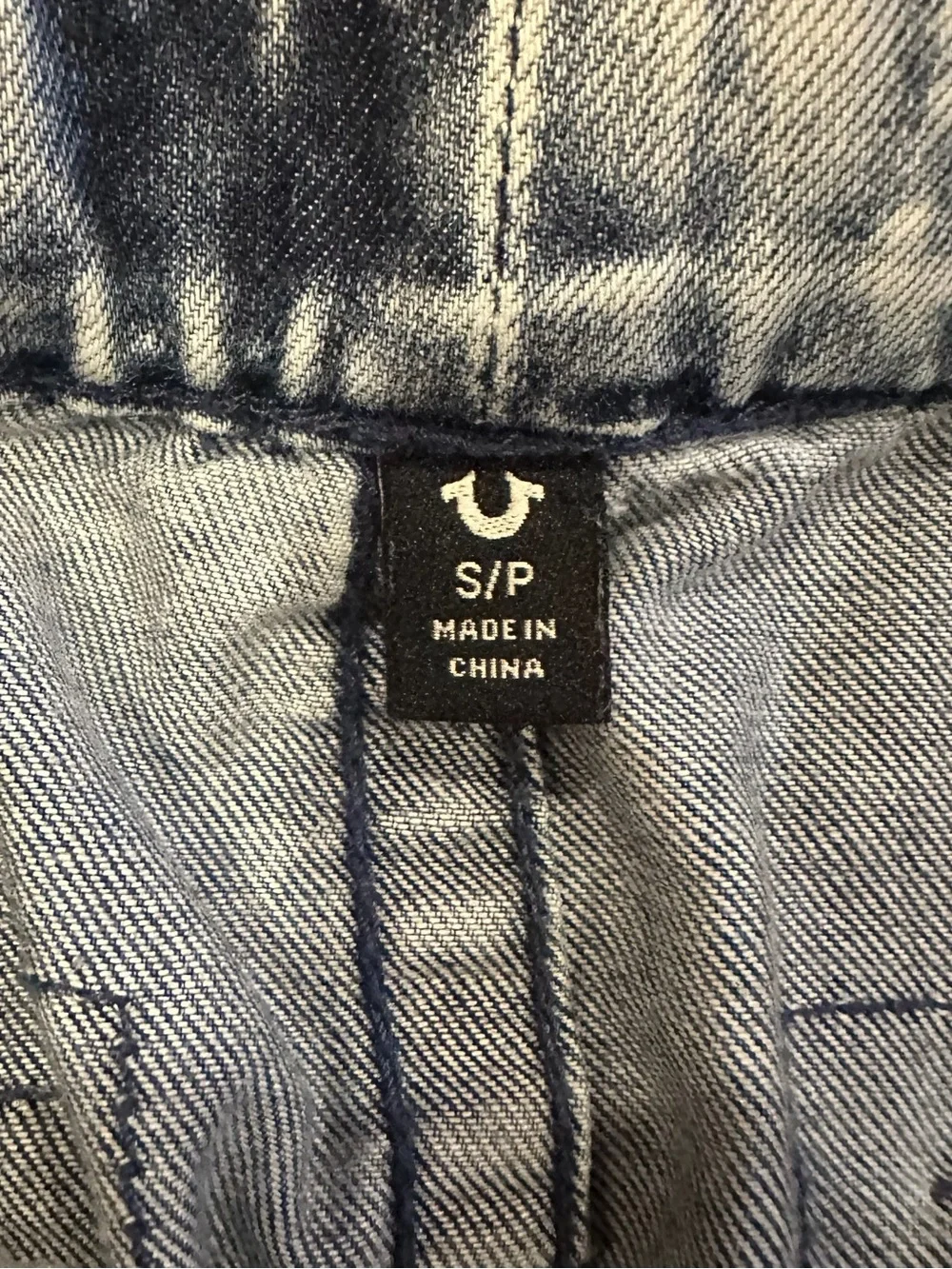 True Religion Y2K detachable convertible washed denim skirt